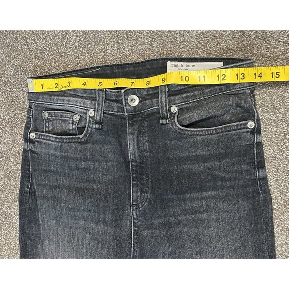 Rag & Bone Women Nina High Rise Ankle Cigarette Jeans size 27 Stretch Zipper - Picture 5 of 13